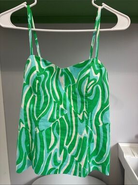 Lilly Pulitzer Green and Pink tank